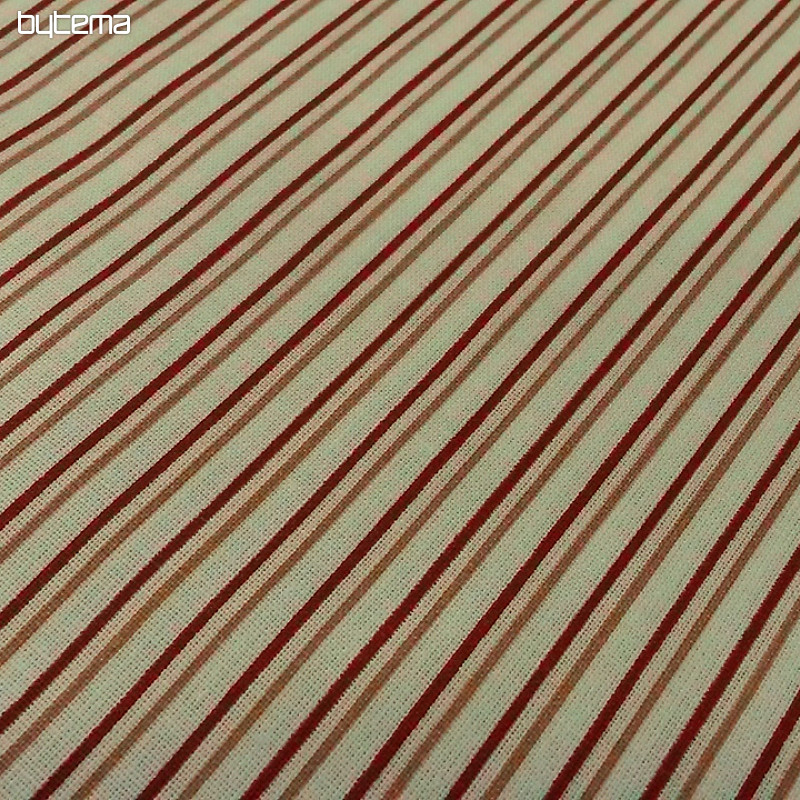 Tela de algodón STRIPE rojo-rosa