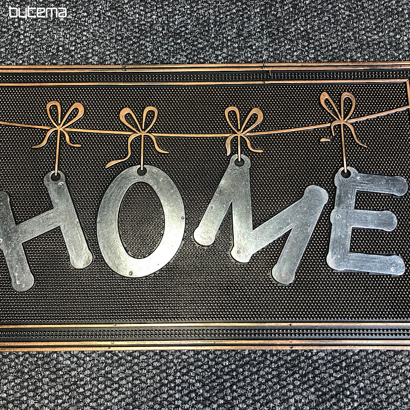 Alfombra de goma HOME con lazos