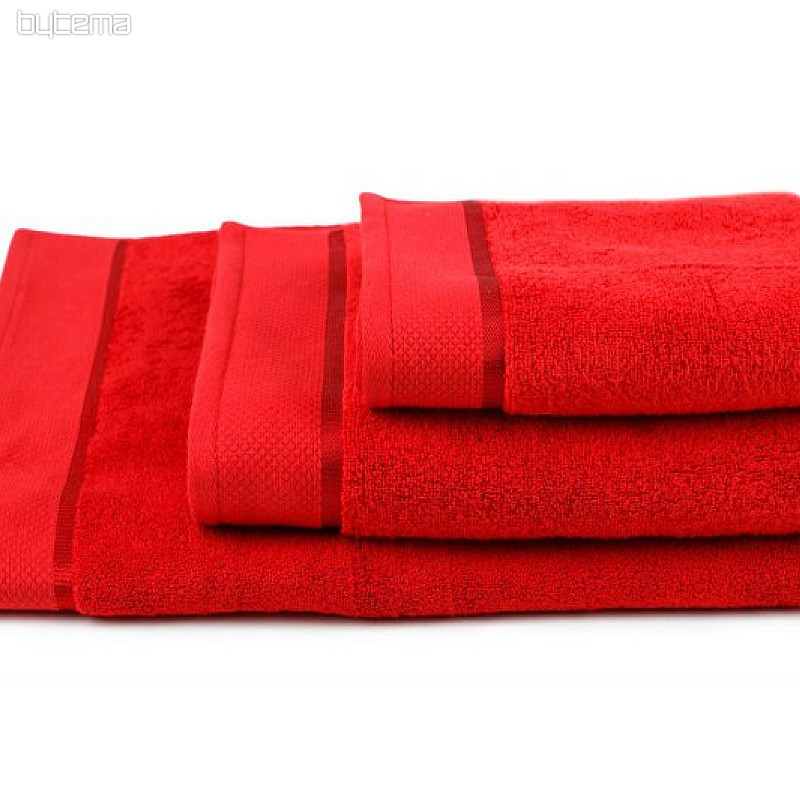 Toalla y toalla de baño MIKRO rojo