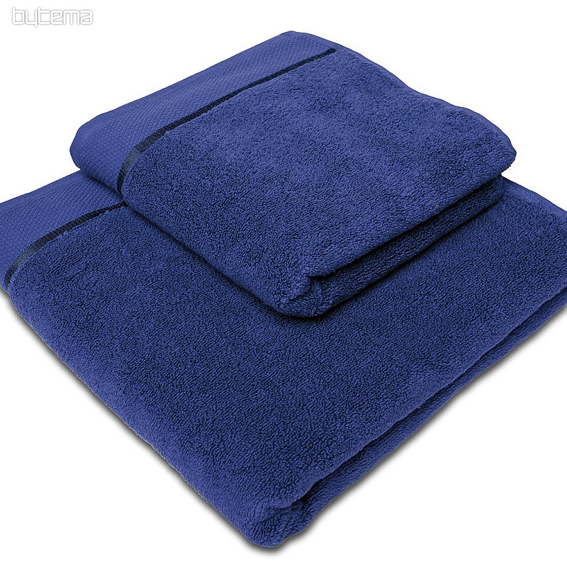 Toalla y toalla de baño MIKRO azul marino oscuro