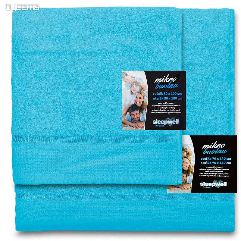 Toalla y toalla de baño MIKRO turquesa
