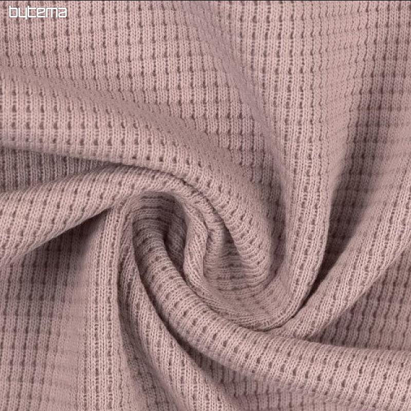 Punto de algodón con tejido tipo gofre - rosa