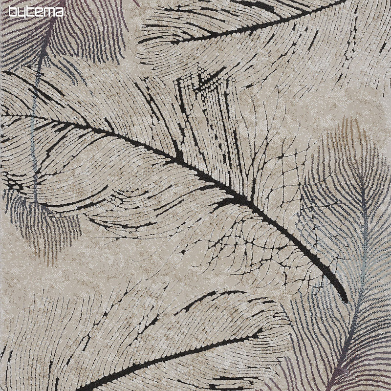 Alfombra pieza BOHO hojas