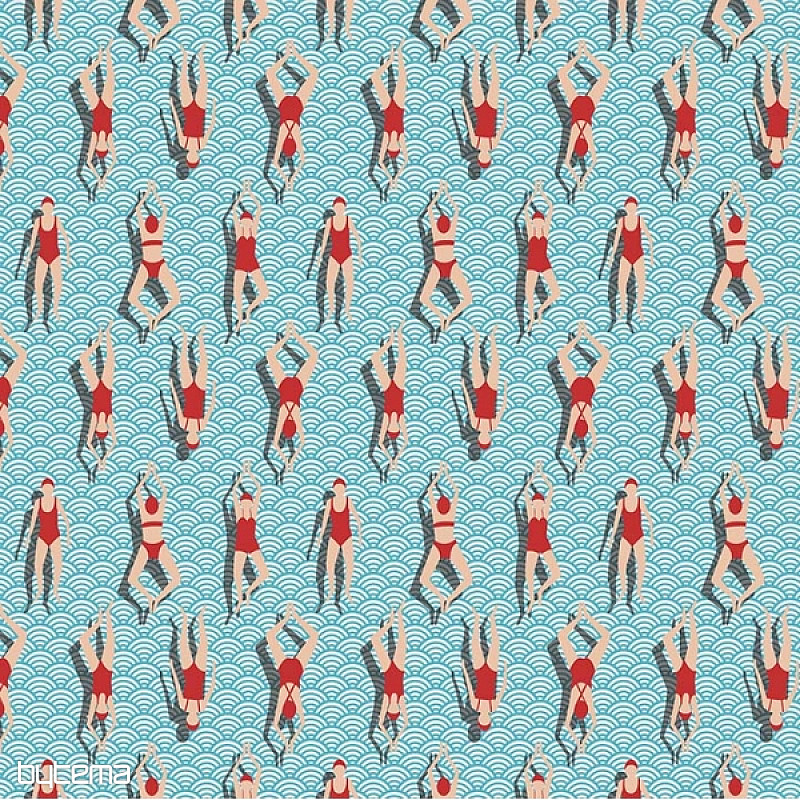 Tela decorativa para nadadores