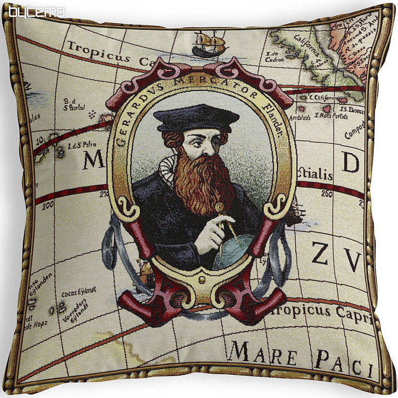 Funda de cojín tapiz grande GERHARD MERCATOR