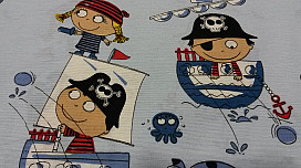Tela decorativa infantil PIRATAS