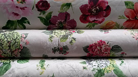 ¡Demos la bienvenida al verano con nuevas telas decorativas con motivos florales!