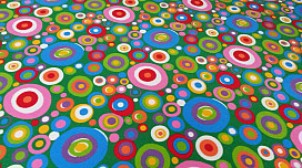 El verano trae colores frescos al interior.