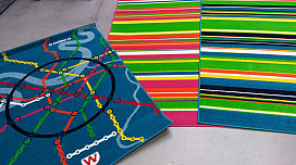 Nueva colección de alfombras de piezas para jóvenes.
