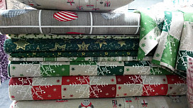 NUEVAS TELAS DECORATIVAS DE NAVIDAD y DECORACIONES