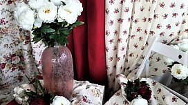 Combinamos estampados florales.