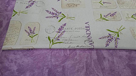 Tela con lavanda