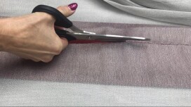 Cómo acortar la cortina