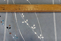 Cortina corta lujosa - altura 50 cm