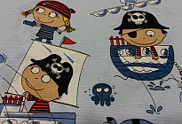Tela decorativa infantil PIRATAS