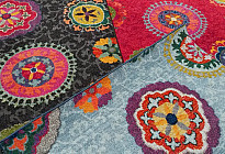 Alfombras con un moderno estampado MANDALA.