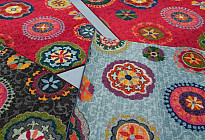 Alfombras con un moderno estampado MANDALA.