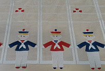 Cortinas infantiles para vidriera.
