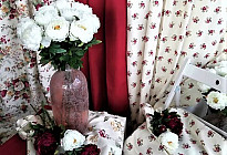 Combinamos estampados florales.