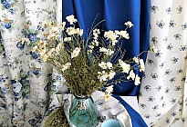 Combinamos estampados florales.