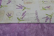 Tela con lavanda
