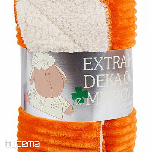 manta de microfibra EXTRA SUAVE pana OVEJA - oxidado