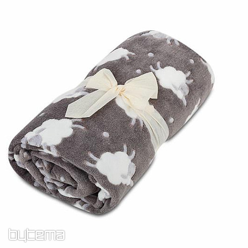 Manta infantil OVEJA gris oscuro