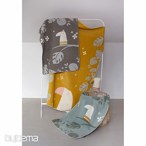 Manta infantil de algodón DF Tukan 100x75