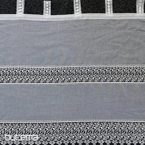 cortina de bucles blanca W20683