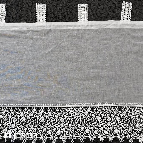 cortina de bucles blanca W20683