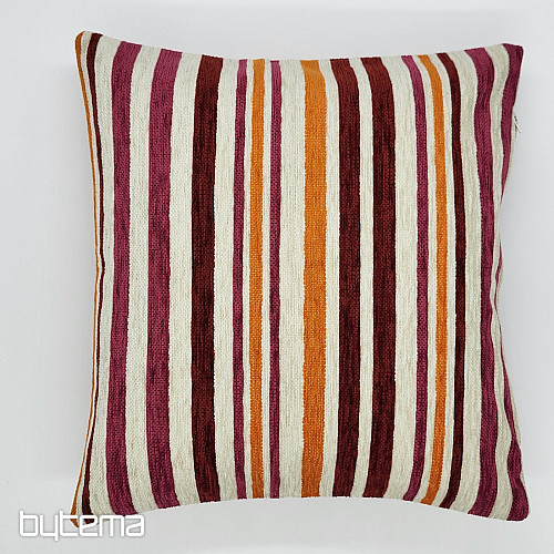 Cojín decorativo LINE naranja rosa