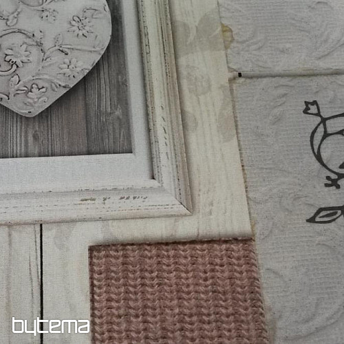 Tela decorativa 3D CORAZÓN EN UN MARCO