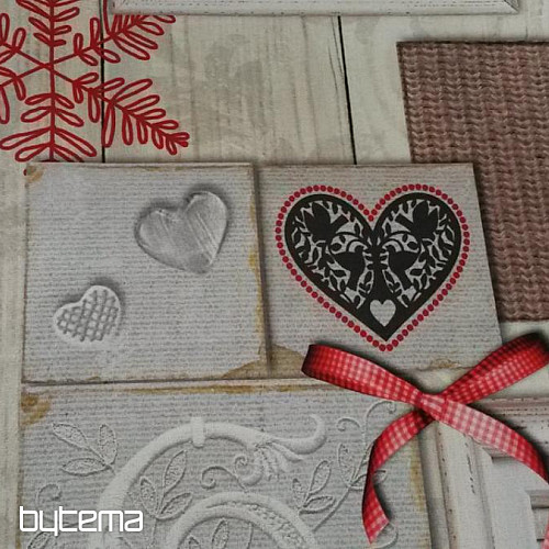 Tela decorativa 3D CORAZÓN EN UN MARCO