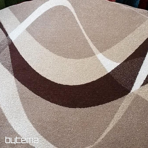 Alfombra redonda MARRÓN BEIGE