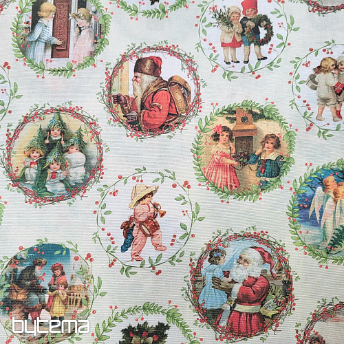 Tela decorativa navideña VICTORIAN CHRISTMAS