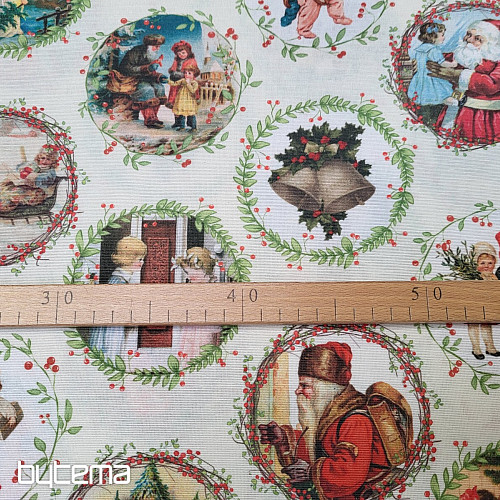Tela decorativa navideña VICTORIAN CHRISTMAS