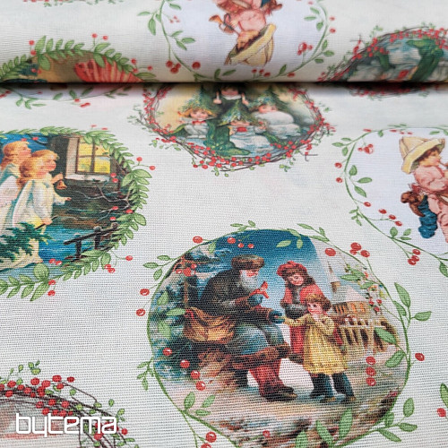 Tela decorativa navideña VICTORIAN CHRISTMAS