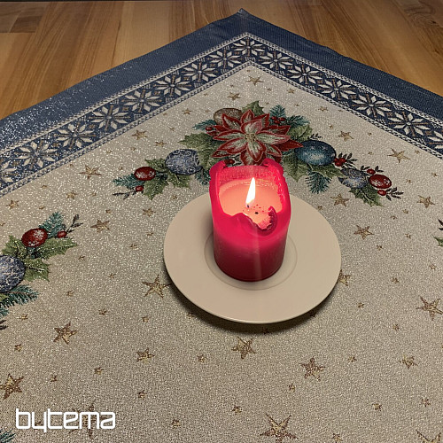Manteles y pañuelos tapiz navideño CHRISTMAS STAR II azul