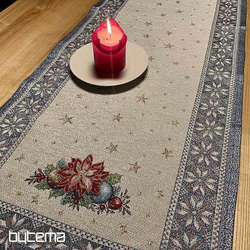 Manteles y pañuelos tapiz navideño CHRISTMAS STAR II azul