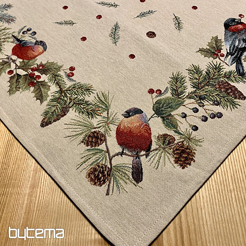 Mantel y pañuelo tapiz BULL BIRD