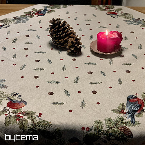 Mantel y pañuelo tapiz BULL BIRD