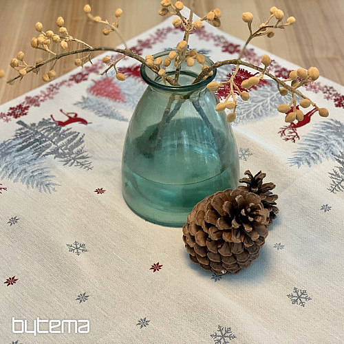 Manteles y pañuelos tapiz navideño ARBOLES CON CIERVOS