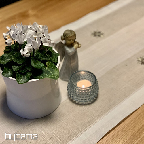 Mantel navideño bordado, Mantón de estrellas