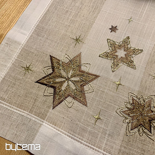 Mantel navideño bordado, Mantón de estrellas