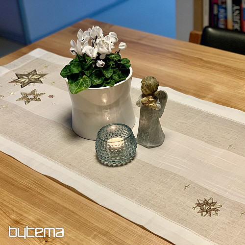 Mantel navideño bordado, Mantón de estrellas