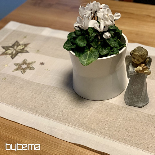 Mantel navideño bordado, Mantón de estrellas