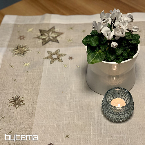 Mantel navideño bordado, Mantón de estrellas