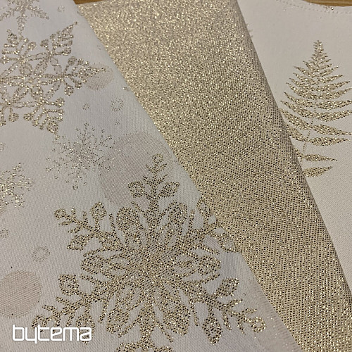 Manteles y pañuelos navideños HOJAS I ORO