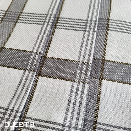 Toallas modernas a cuadros de algodón egipcio GRIS