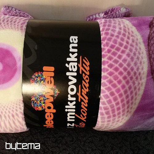 Manta de oveja - burbuja morada
